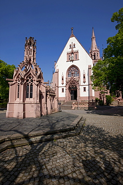 The chapel Rochuskapelle, mountain Rochusberg, Bingen, Rhineland-Palatinate, Germany, Europe