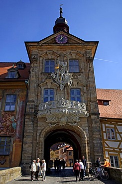 Old Town Hall with Upper Bridge, Bamberg, Upper Franconia, Bavaria, Germany, Europe