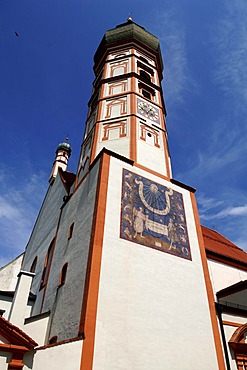 Steeple of Andechs Abbey, Andechs, Upper Bavaria, Germany, Europe