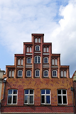 Gothic step gables, Lueneburg, Lower Saxony, Germany, Europe