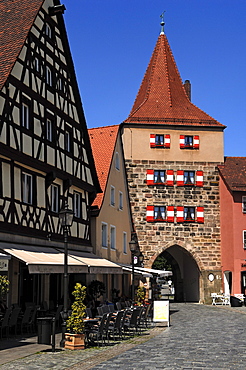 The old Hersbrucker Tor, Hersbruck gate, Lauf an der Pegnitz, Middle Franconia, Bavaria, Germany, Europe