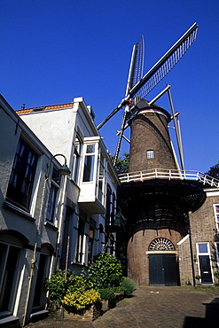 T Slot, Windmill of 1832, Gouda, province of Zuid-Holland, province of South Holland, Netherlands, Benelux, Europe