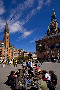 Town hall square, Copenhagen, Denmark