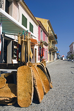 Cork souvenirs in Santa Teresa, Capo Testa, Sardinia, Italy, Europe