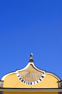 Sundial at Hellbrunn Palace in Salzburg, Austria, Europe