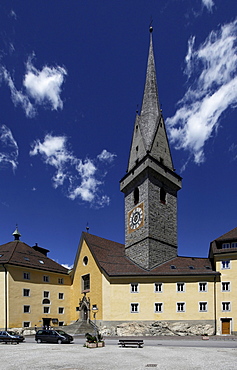 Ursulines church and monastery, Bruneck, Val Pusteria, Alto Adige, Italy, Europe