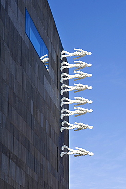 Artwork on exterior facade, Museum Moderner Kunst, Modern Arts Museum, Vienna, Austria, Europe