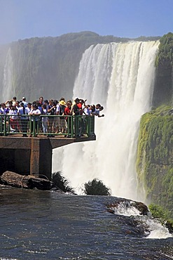 Iguacu, Iguacu Waterfalls from the Brazilian side, UNESCO World Heritage Site, Iguacu National Park, Brazil, South America