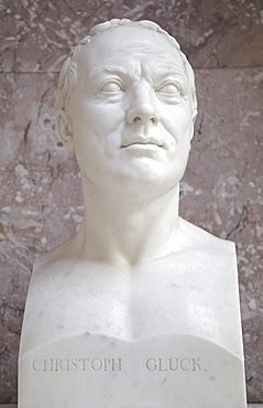 Bust of Christoph Willibald Gluck, German composer of the early Classical period