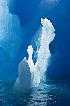 Iceberg detail, Igaliko near Narsaq, Southern Greenland, North Atlantic