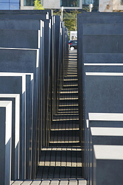 Geometric patterns of the Memorial for the Murdered Jews of Europe, Holocaust Memorial, Berlin, Germany, Europe