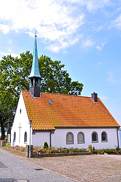 Church in Maasholm, Schleswig-Holstein, northern Germany, Germany, Europe