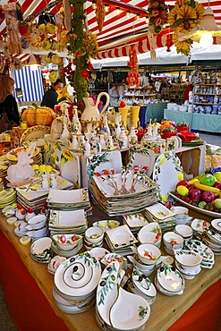 Crockery, Auer Dult, Munich, Bavaria, Germany, Europe