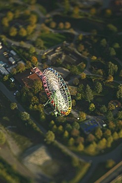 Aerial photograph, Centro Amusement Park, Centropark, shopping center, Neue Mitte, Oberhausen, Ruhr Area, North Rhine-Westphalia, Germany, Europe