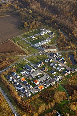 Aerial picture, Heessen, Westberger Weg building area, Hamm, Ruhr area, North Rhine-Westphalia, Germany, Europe