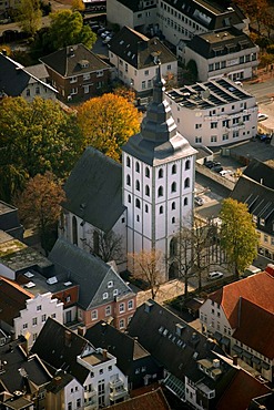 Aerial photo, Jacobikirche, Jacobi Church, Lippe, Lippstadt, Soest District, Soester Boerde, South Westphalia, North Rhine-Westphalia, Germany, Europe