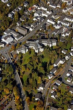 Aerial photo, Meschede, Hochsauerlandkreis, Sauerland, North Rhine-Westphalia, Germany, Europe