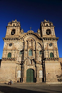 The Company of Jesus Church, La Compania de Jesus, Plaza de Armas, Cusco, Peru, South America