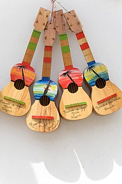 Guitars, souvenir shop in Jaji, Andes, Venezuela, South America