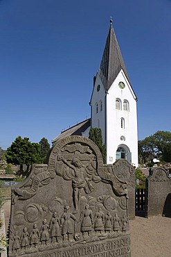 St Clemens Church on the North Sea Island of Amrum, North Frisia, Schleswig-Holstein, Germany, Europe