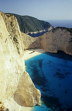 Shipwreck Bay on Zakynthos Island, Greece, Europe