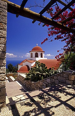 Agios Savvas Monastery, near Pothia, Klaymnos Island, Greece, Europe