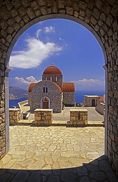 Agios Savvas Monastery, near Pothia, Klaymnos Island, Greece, Europe