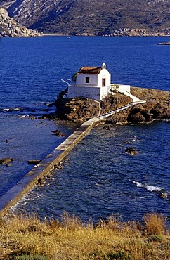 Greek Orthodox chapel Agios Isidoros on Leros Island, Dodecanese, Greece, Europe