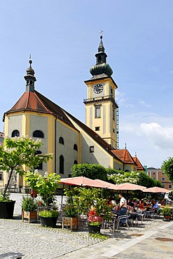 Parish church Mary Assumption, Pfarrplatz, Parish Square, Linz, Upper Austria, Europe