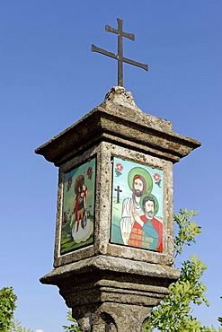 Wayside shrine, Unterer Burgstall, St. Thomas am Blasenstein, Muehlviertel, Upper Austria, Europe