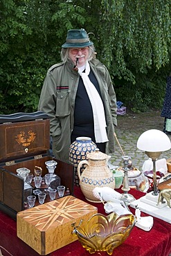 Saturday flea market, Dresden, Saxony, Germany