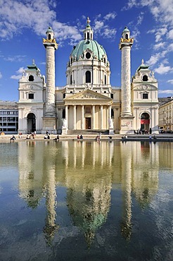 St. Charles's Church, Karlskirche, Vienna, Austria, Europe