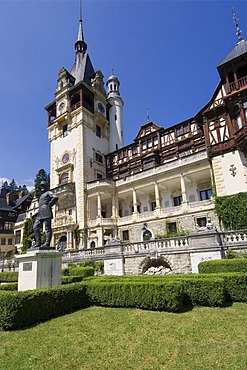 Peles Castle, Simiu, Wallachia, Carpathian Mountains, Romania