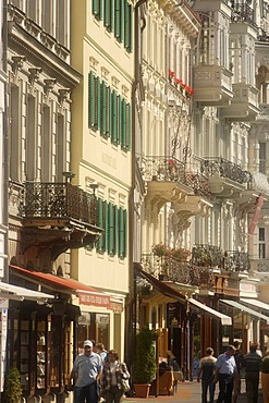 "Old Meadow"street, Karlovy Vary, Karlsbad, West Bohemia, Czech Republic, Europe