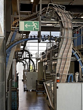 Print of Stadtanzeiger magazine on Cortina printing machine by Koenig & Bauer at Badische Zeitung printing press, Freiburg im Breisgau, Baden-Wuerttemberg, Germany, Europe