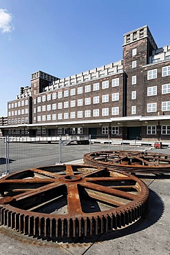 Central depot of the Rhine Industrial Museum, Peter-Behrens Building, Neue Mitte Oberhausen, Ruhr Area, North Rhine-Westphalia, Germany, Europe