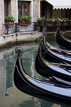 Bow fittings on Venetian gondolas