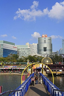 Donau-City, Neue Donau, seen from Donauinsel, Vienna, Austria, Europe