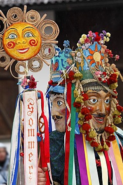 Mullerlaufen parade in Thaur, carnival tradition, Tyrol, Austria