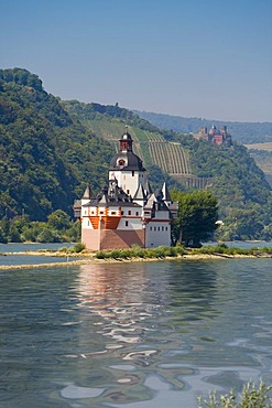 Burg Pfalzgrafenstein, a toll castle at Kaub, Rhinegau, Rhineland-Palatinate, Germany, Europe