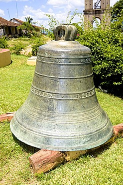 Iznaga tower bell in the Valle de los Ingenios, Sancti-Spiritus province, Cuba, Latin America