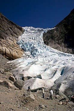 Glacier Briksdalsbreen, Sogn og Fjordane, Norway, Scandinavia, Europe