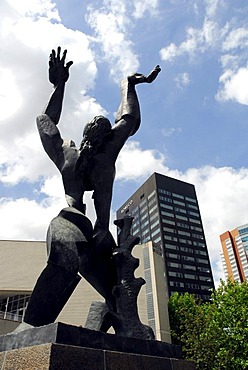 De Verwoeste Stad, the devastated city, Monument of Zadkine, Churchillplein, Rotterdam, South Holland, the Netherlands, Europe