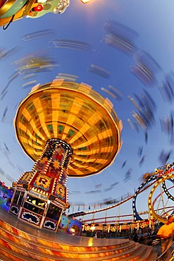 Chairoplane, Oktoberfest Beer Festival, or Wies'n, Munich, Bavaria, Germany, Europe