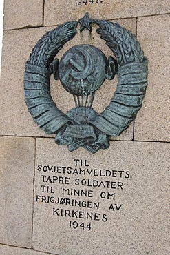 Memorial of the Russian soldier, Anders-Grotto, Kirkenes, Finnmark, Lapland, Norway, Scandinavia, Europe