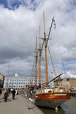 Ship in Helsinki port, Helsinki, Finland, Europe