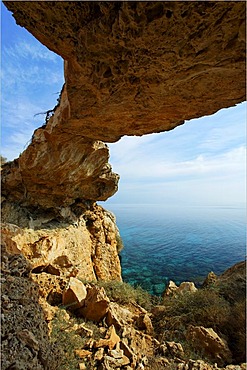 Kamara Tou Koraka, rock arch, Cape Gkreko Peninsula, Larnaca, Cyprus, Asia