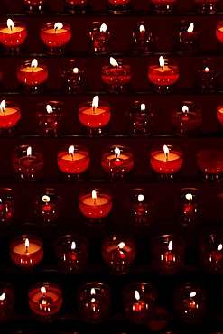 Candles in a church