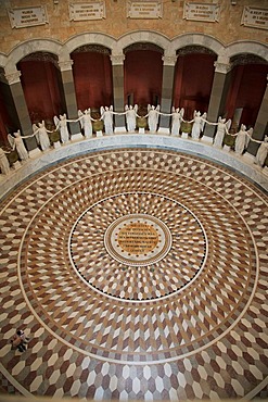 Victory goddesses from Ludwig Schwanthaler in the Befreiungshalle, Hall of Liberation, near Kelheim, Lower Bavaria, Bavaria, Germany, Europe