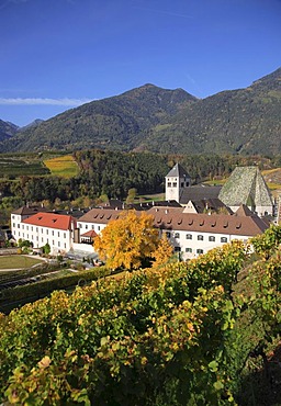 Neustift Monastery in Neustift near Brixen, Vahrn municipality in Bolzano-Bozen, Italy, Europe